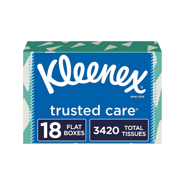 18 cajas de 190 pañuelos faciales Kleenex Trusted Care