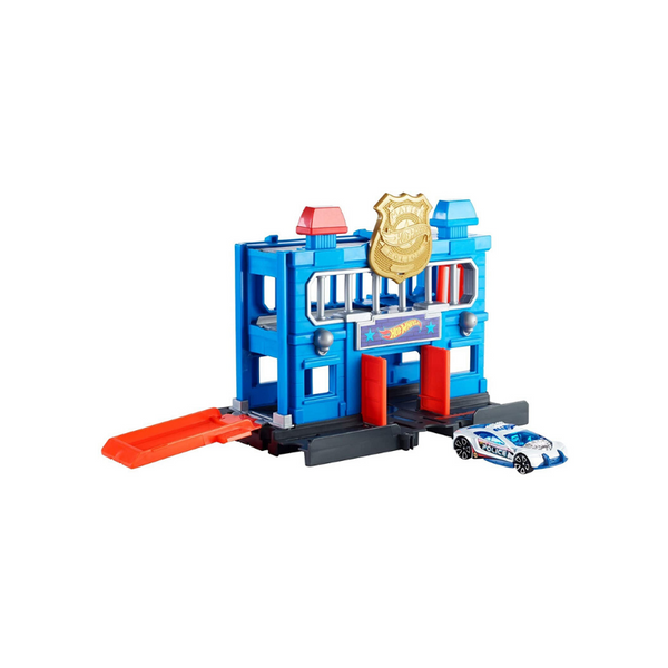 Hot Wheels City Downtown Police Station Breakout Playset