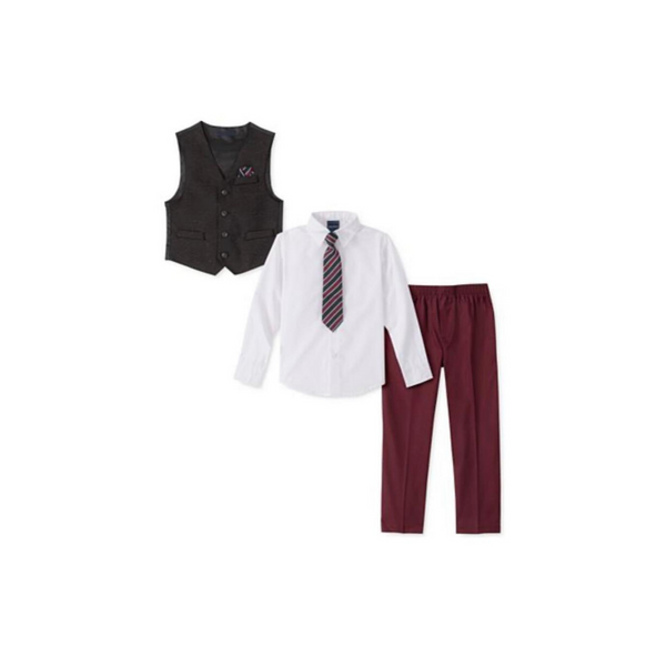 4 Or 5 Piece Nautica Little Boys' Vest Sets On Sale