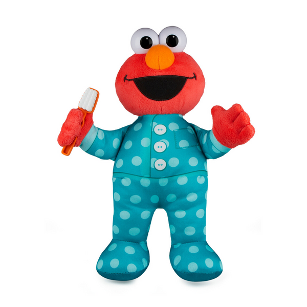 Juguete de peluche Elmo Singing Brushy Brush de Barrio Sésamo de 12"