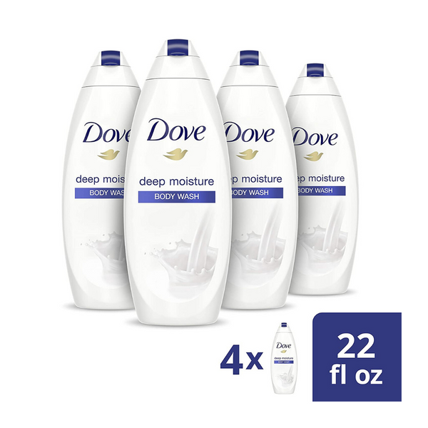 4 Bottles Of Dove Body Wash