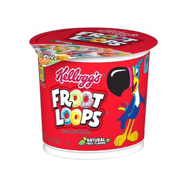 12 Kellogg's Froot Loops, Breakfast Cereal in a Cup