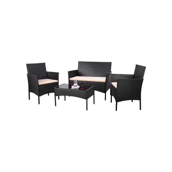 4 Piece Outdoor Patio Furniture Set (5 Colors)