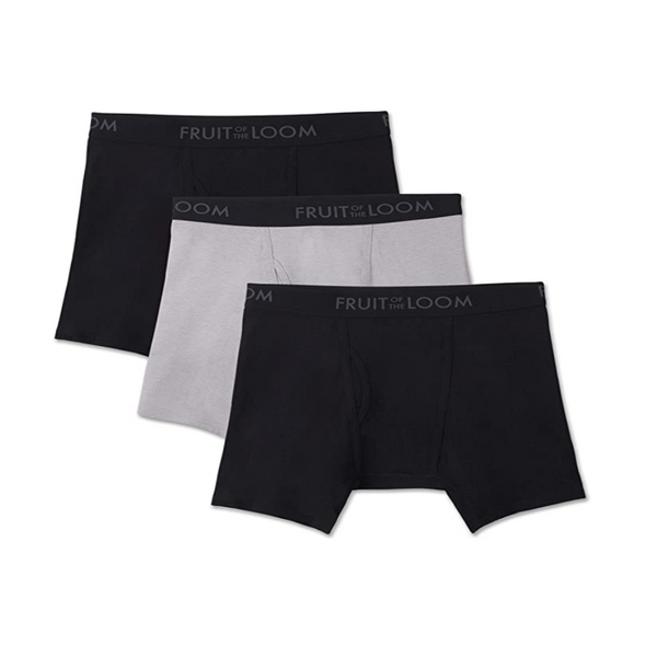 3 calzoncillos bóxer transpirables para hombre de Fruit of the Loom