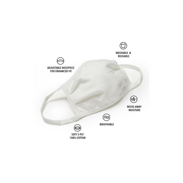 10 Hanes Wicking Cool Comfort 3-Ply Reusable Masks