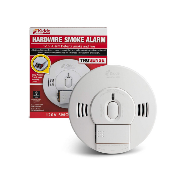 Kidde Wire-In Smoke Alarm Detector With TruSense Technology And Voice Notification