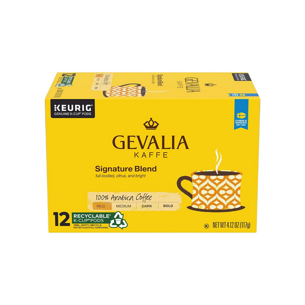 Paquete de 72 cápsulas de café K-Cup de mezcla exclusiva de Gevalia de tostado suave