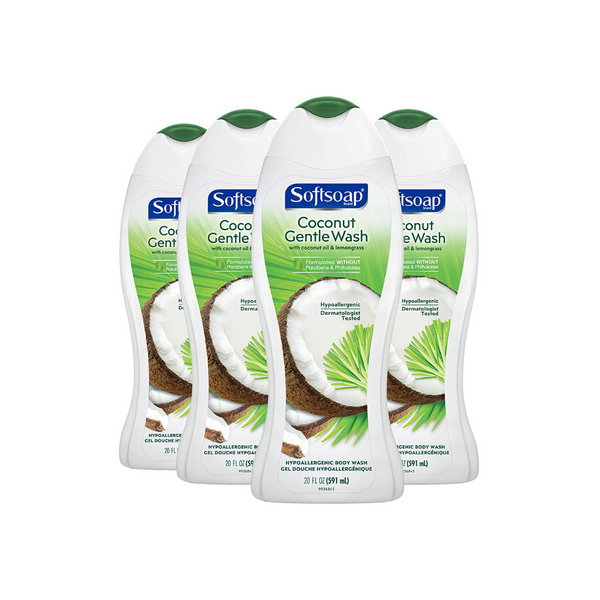 4 Bottles Of 20oz Softsoap Gentle Body Wash