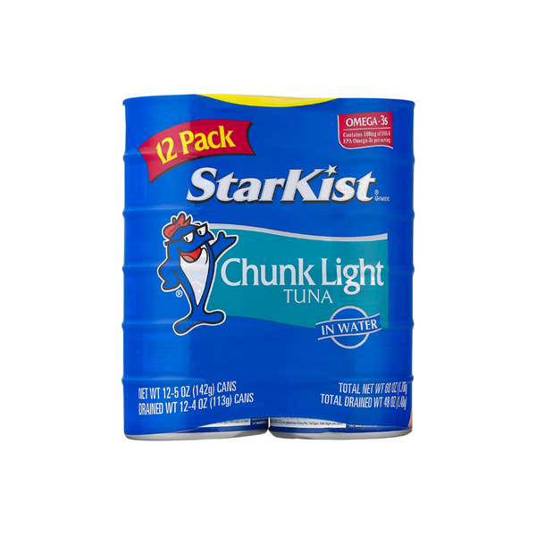 12 Cans Of StarKist Chunk Light Tuna in Oil (OU-Parve)