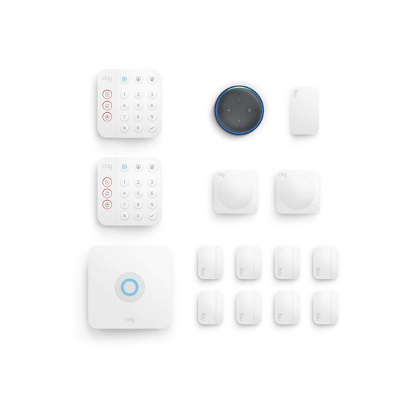 5, 8 Or 14 Piece Ring Alarm Sets With Free Echo Dot On Sale