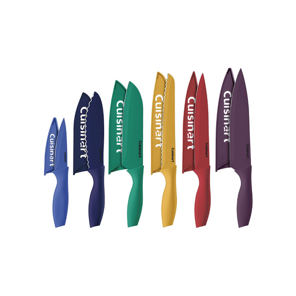 Cuisinart 12 Piece Color Knife Set With Blade Guards