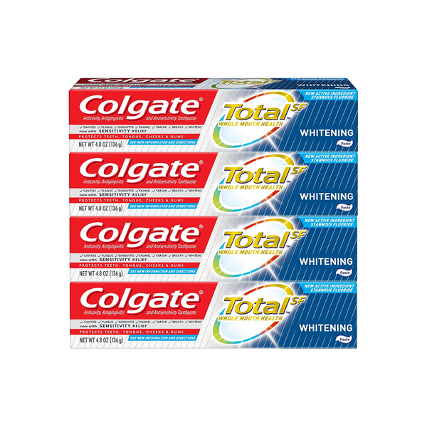 4 pasta de dientes blanqueadora total Colgate