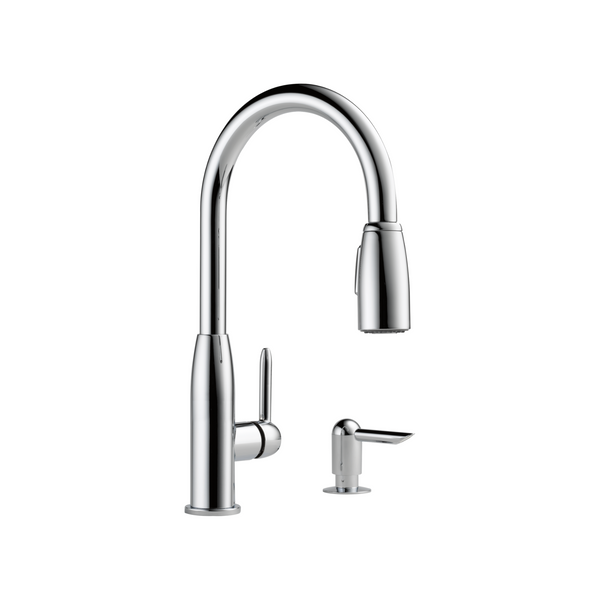 Peerless Core Kitchen Single Handle Pull-Down Chrome Faucet