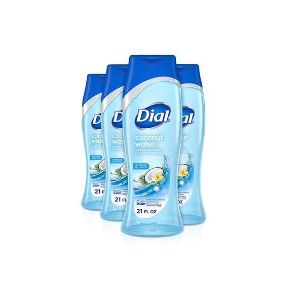 4 Bottles Of Dial Body Wash, Coconut Water