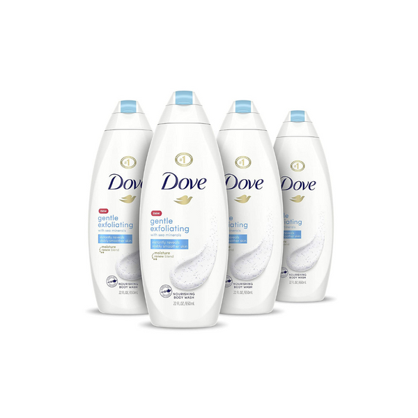 4 botellas de gel de baño Dove a la venta