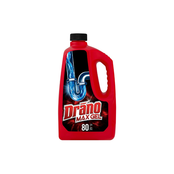 80 onzas. Limpiador y eliminador de obstrucciones de drenaje en gel Drano Max