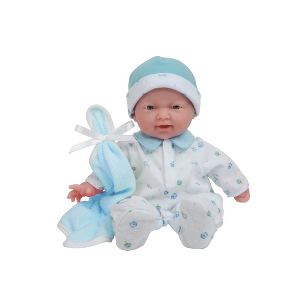 JC Toys Muñeca bebé caucásica de cuerpo suave pequeño de 11 pulgadas