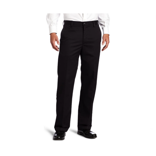 IZOD Pantalones chinos americanos con frente plano y corte recto para hombre