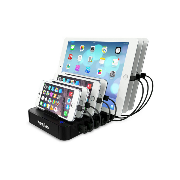 7 Port USB Charging Station Dock