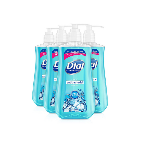 4 Bottles Of Dial Antibacterial Liquid Hand Soaps