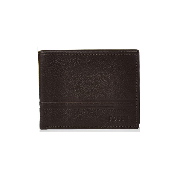 Fossil Men's Wilder Leather Bifold Flip ID Wallet