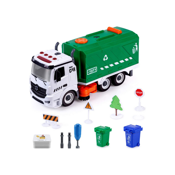 Garbage Street Sweeper Trucks Toy with Lights & Sound