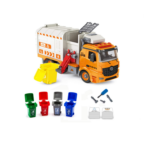 Garbage Truck Toy with Light and Sound