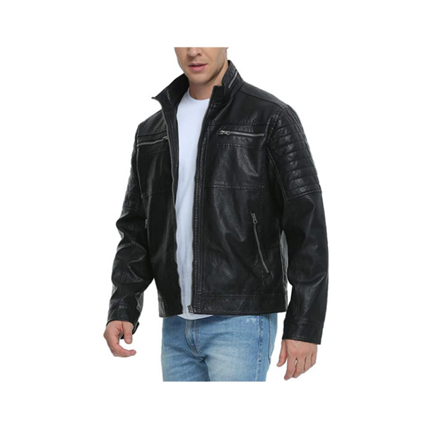 Men's Faux Leather Jacket