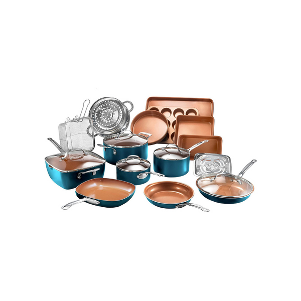 Save on Gotham Steel 20-Piece Cookware Set