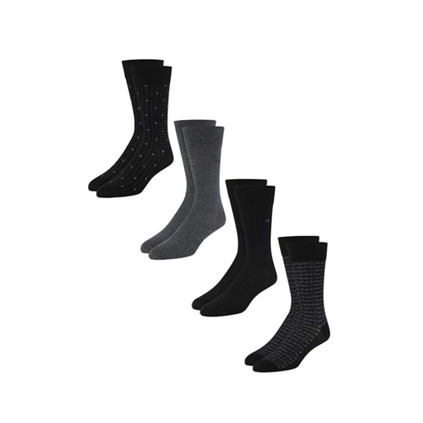 4 pares de calcetines de vestir Calvin Klein para hombre