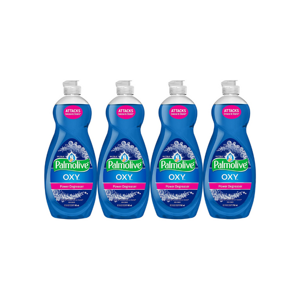 4 botellas de desengrasante Palmolive Ultra Dish Soap Oxy Power