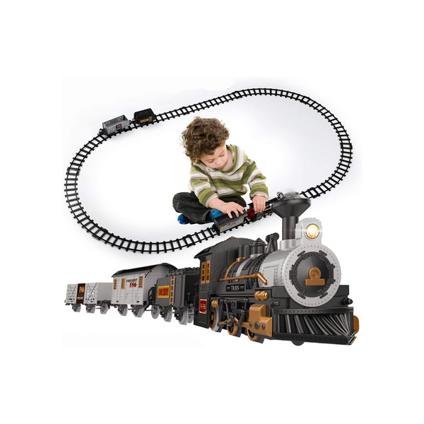 Battery-Powered Train Set With Lights & Sounds