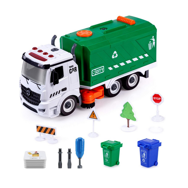 Garbage Street Sweeper Truck With Lights, Sound and Can