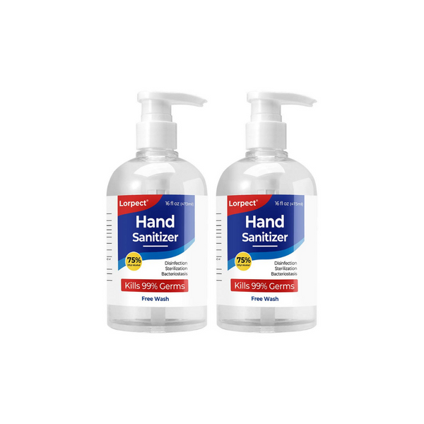 2 Bottles Lorpect Hand Sanitizer