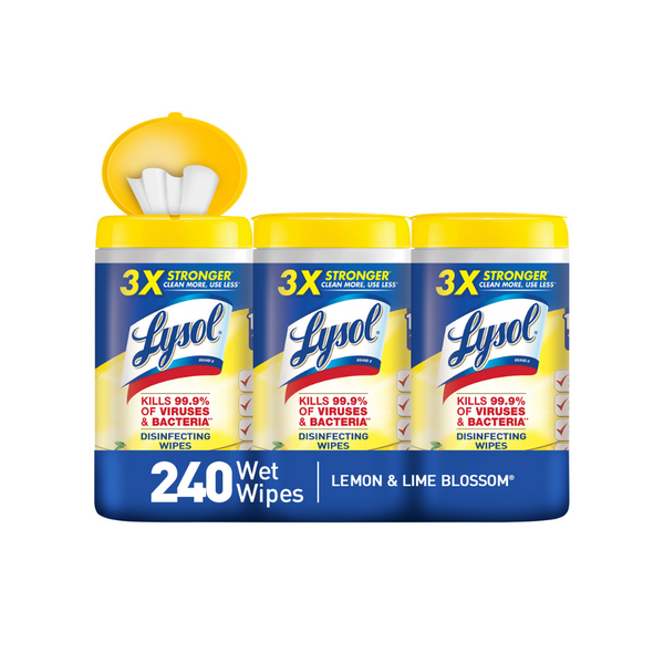 240 Toallitas Desinfectantes Lysol