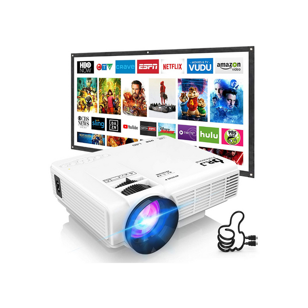 Professional Mini Projector With 100 Inch Projector Screen