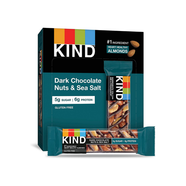 12 Dark Chocolate Nuts & Sea Salt Kind Bars