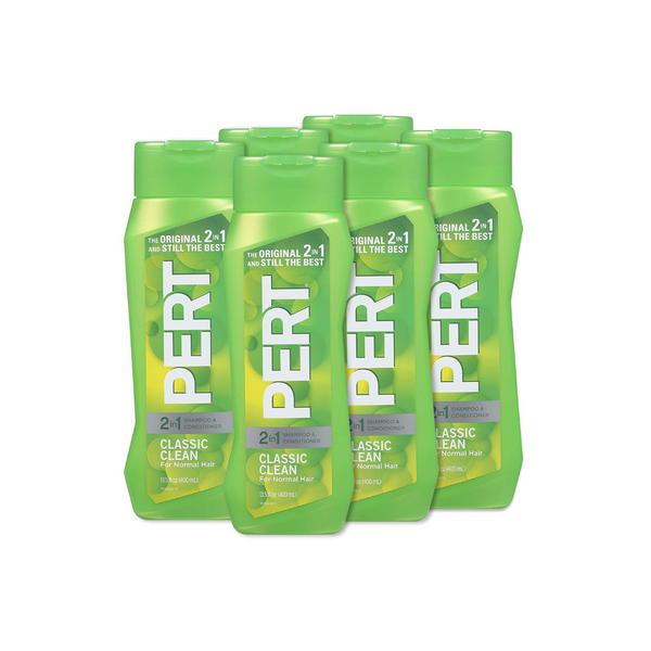 6 Bottles Of Pert 2-in-1 Classic Clean Shampoo and Conditioner