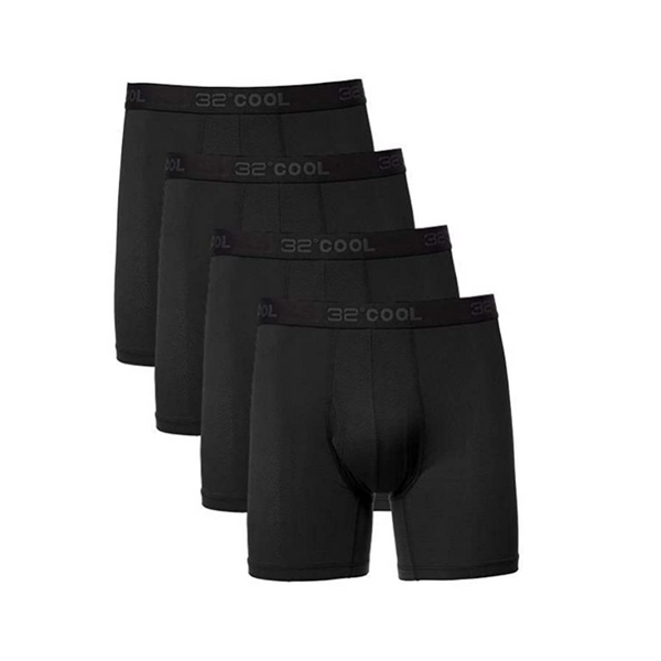 Pack Of 4 32 Degrees Men's Active Mesh Boxer Briefs