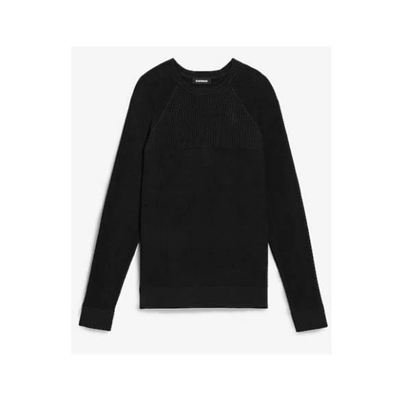 Solid Ribbed Crew Neck Sweater (4 Colors)