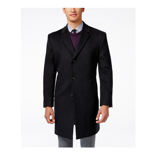 Kenneth Cole Raburn Wool-Blend Slim-Fit Over Coat