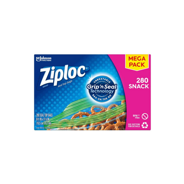 280 bolsas Ziploc para refrigerios