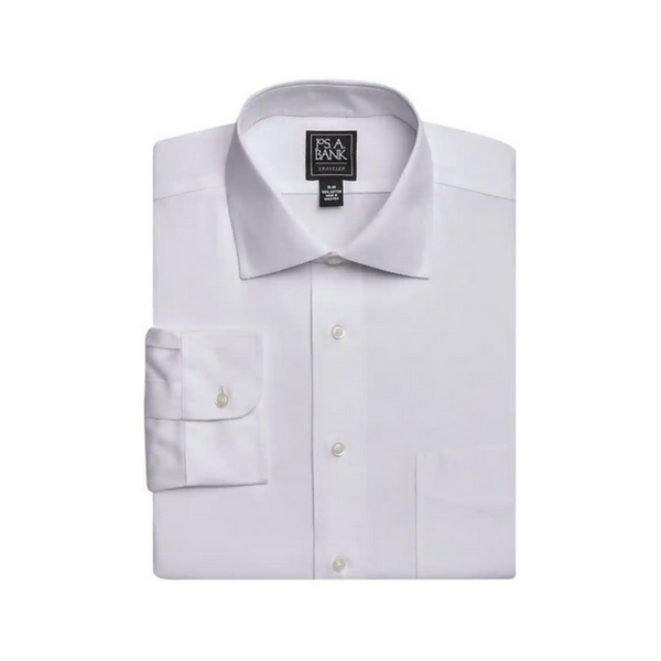 Jos. A. Bank Traveler Collection White Dress Shirts On Sale