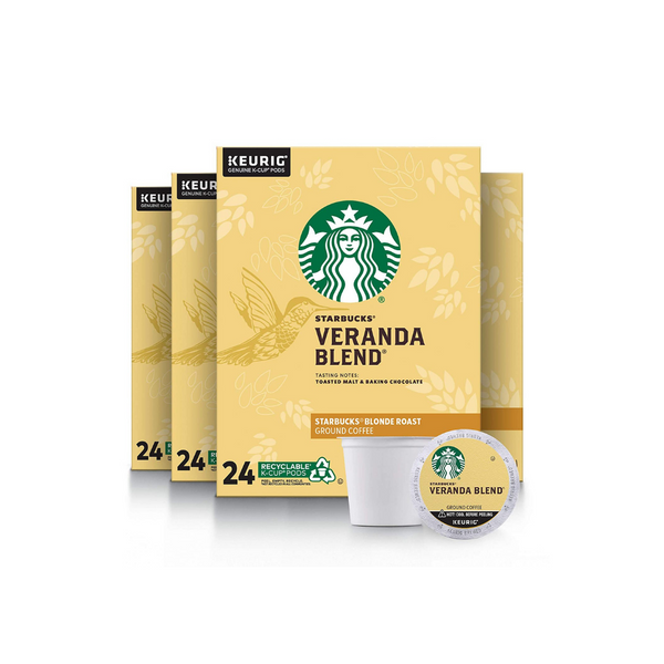 96 cápsulas de café Starbucks Blonde Roast K-Cup