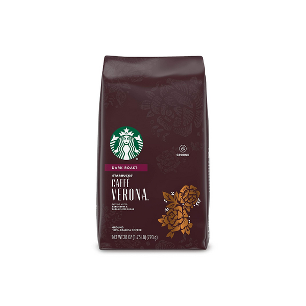 Starbucks Café Molido Tostado Oscuro Verona O Tostado Francés 100% Café Arábica 28oz. Bolsa