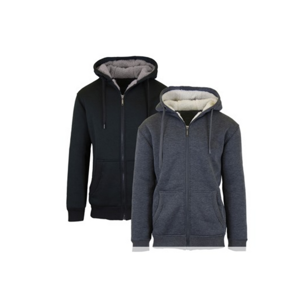 Conjunto de 2 sudaderas con capucha de forro polar con forro Sherpa