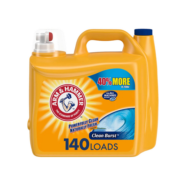 140 Load Arm & Hammer Clean Burst Liquid Laundry Detergent