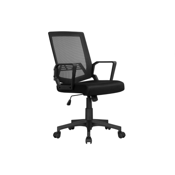 Silla de oficina ergonómica ajustable de malla con respaldo medio