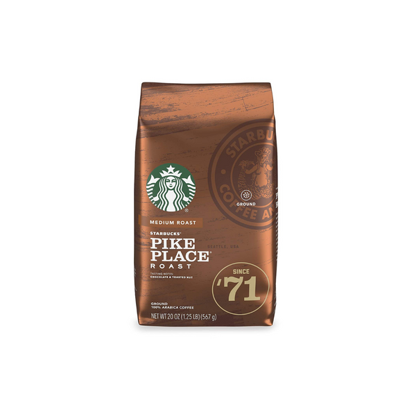 Starbucks Café molido tostado medio Pike Place Roast 20 oz. Bolsa (kosher para Pascua)