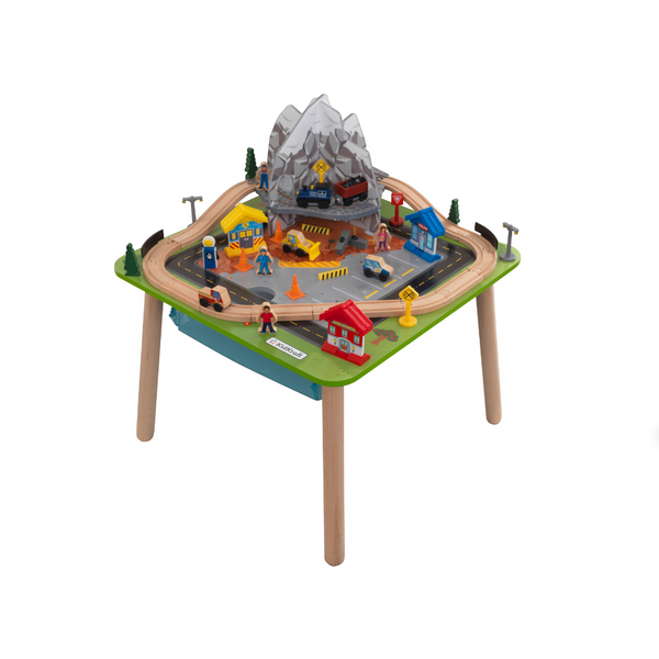 KidKraft Rocky Mountain Train Set & Table with 50 Accessories Included